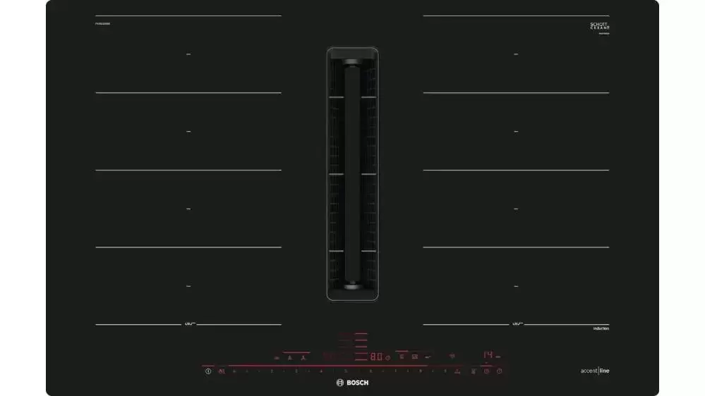 Индукционная варочная панель с интегрированной вытяжкой BOSCH PXX821D66E