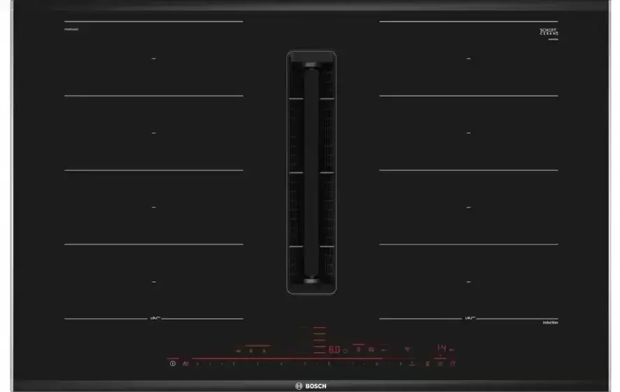 Индукционная варочная панель с интегрированной вытяжкой BOSCH PXX875D67E