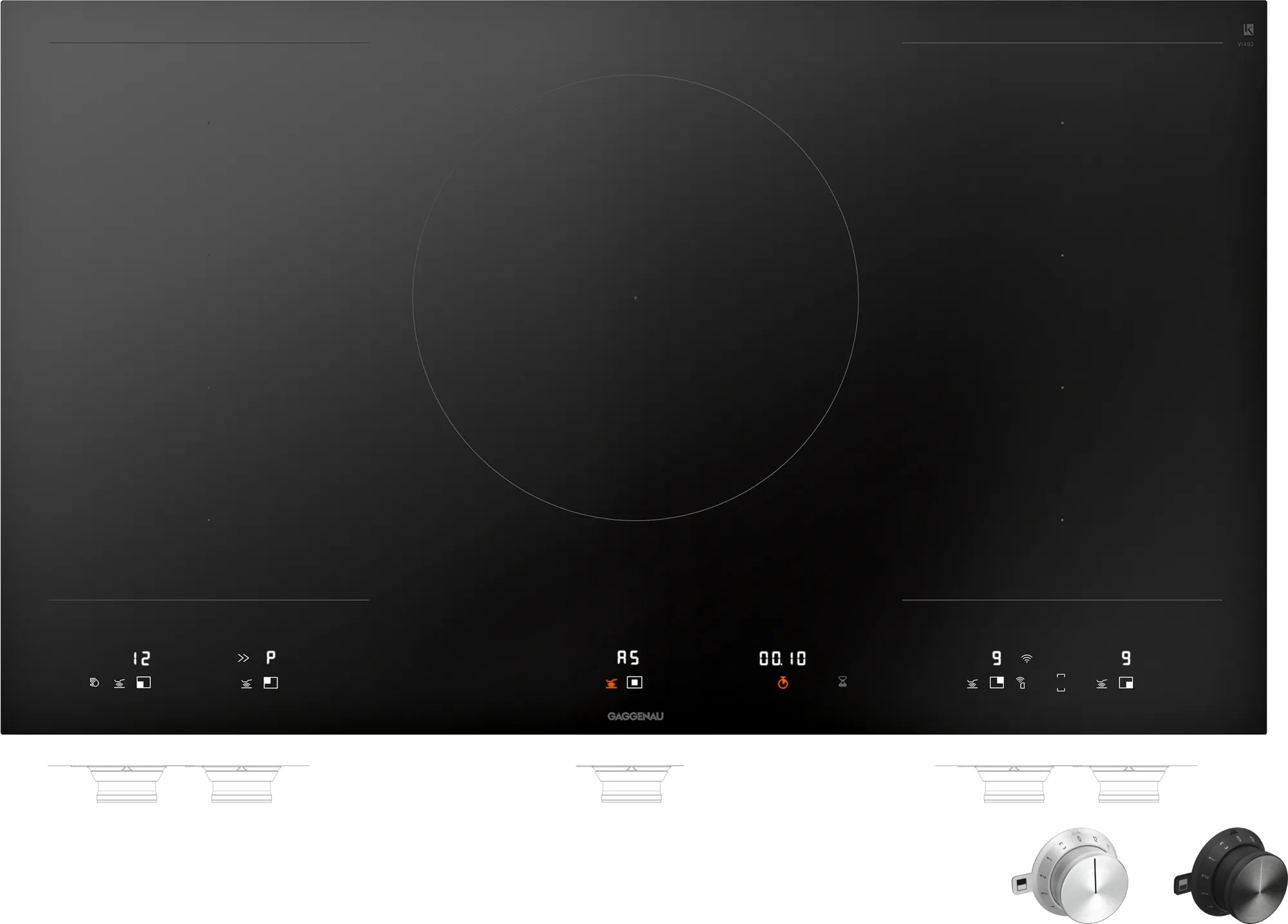 Индукционная стеклокерамич. панель Gaggenau VI492105