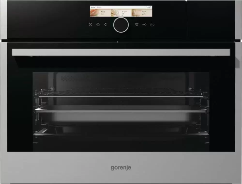 Компактная духовка с функцией пароварки и СВЧ Gorenje BCMS598S19X