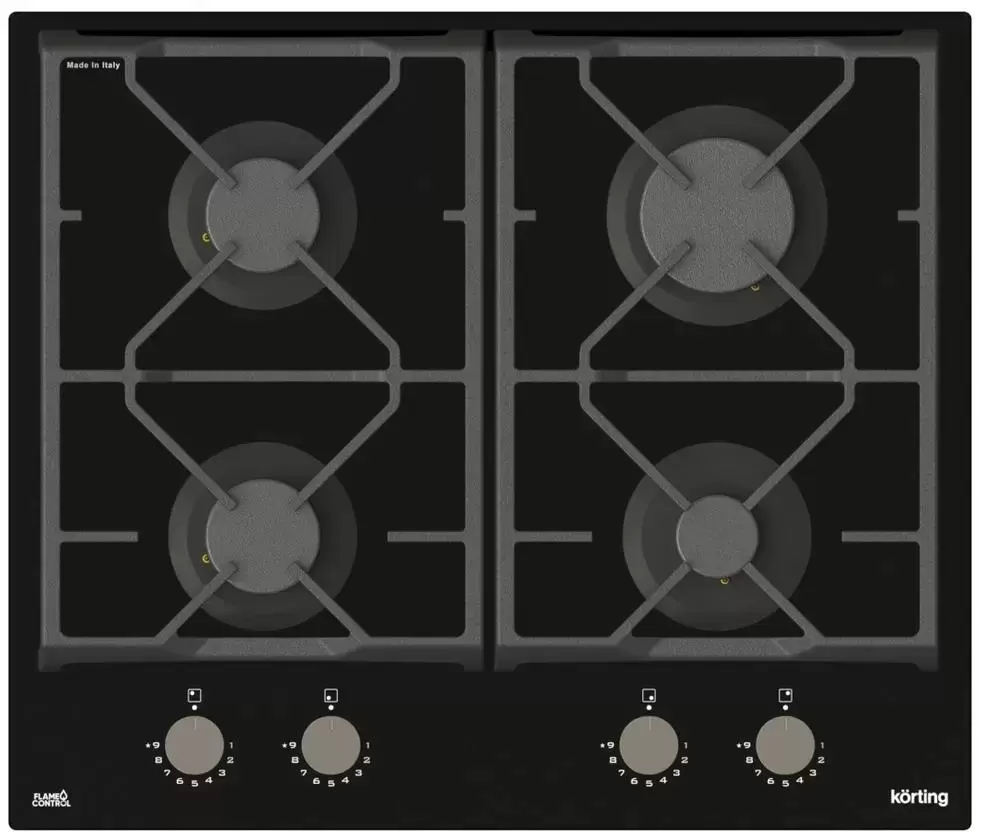 Газовая стеклянная варочная панель Korting HGG 6985 CN FLC