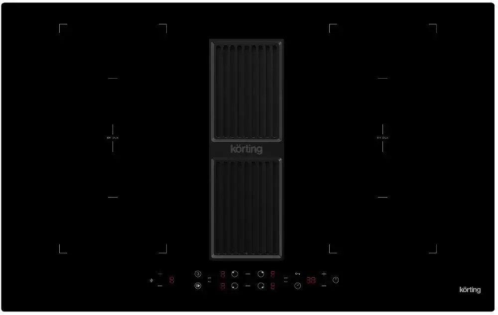 Индукционная варочная панель с интегрированной вытяжкой Korting HIBH 84980 NB