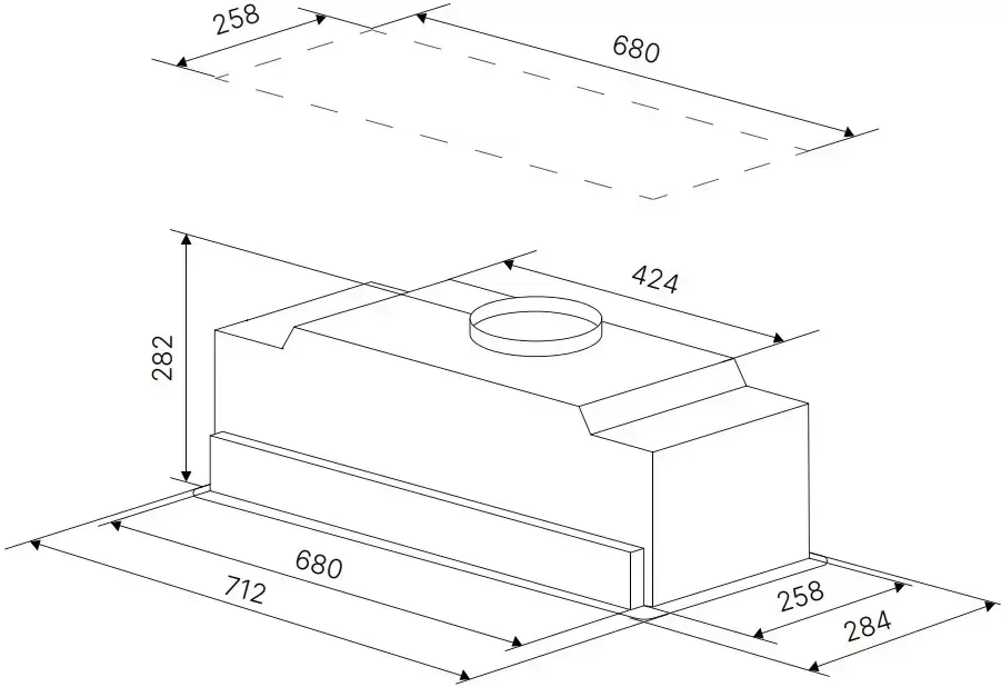 Встраиваемая вытяжка Kuppersbusch DEL 8550.0 W