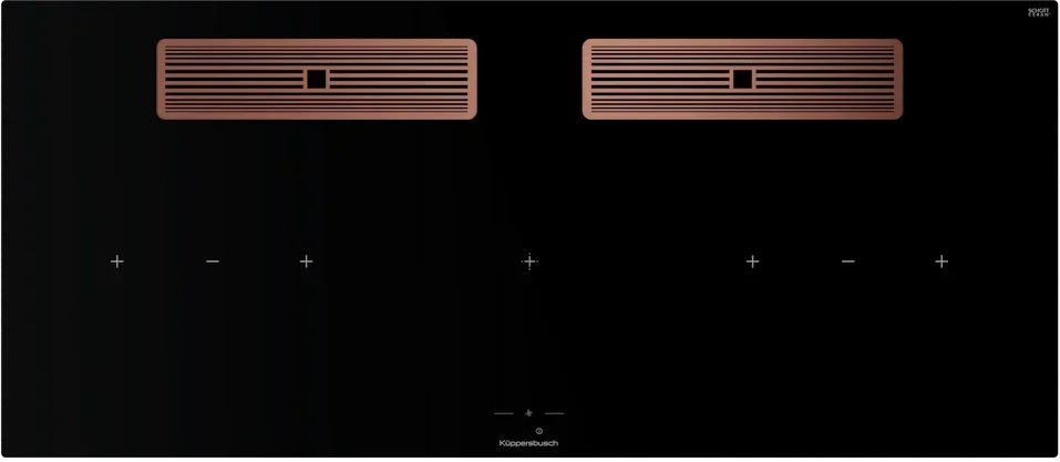 Индукционная варочная поверхность с вытяжкой Kuppersbusch KMI 12850.0 SR-E Copper