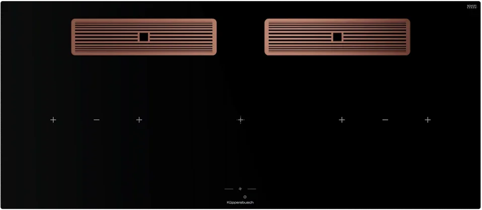 Индукционная варочная поверхность с вытяжкой Kuppersbusch KMI 12850.0 SR-S Copper