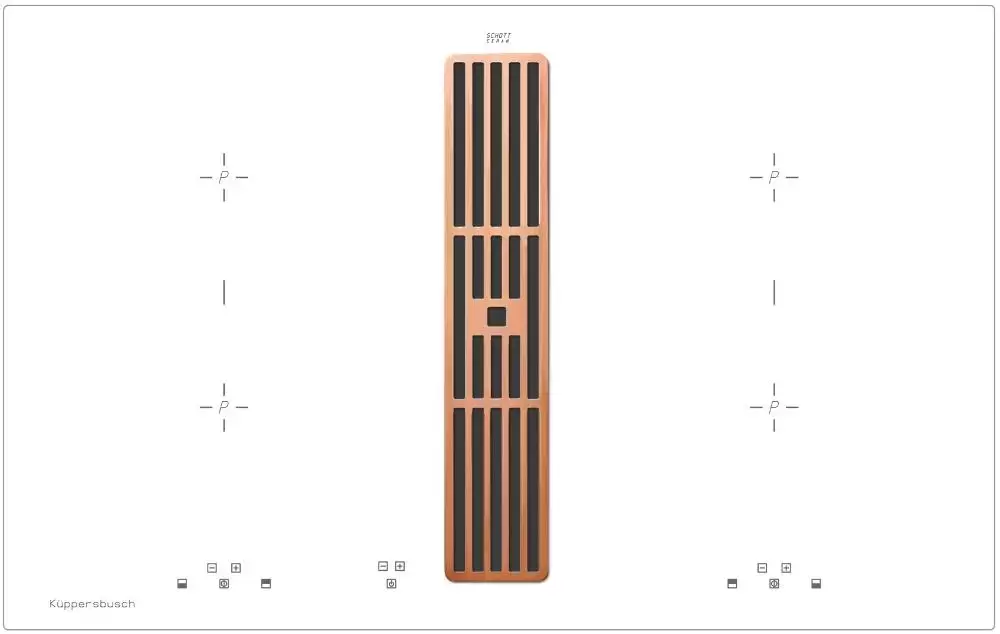 Варочная панель с вытяжкой Kuppersbusch KMI 8500.0 WR Copper