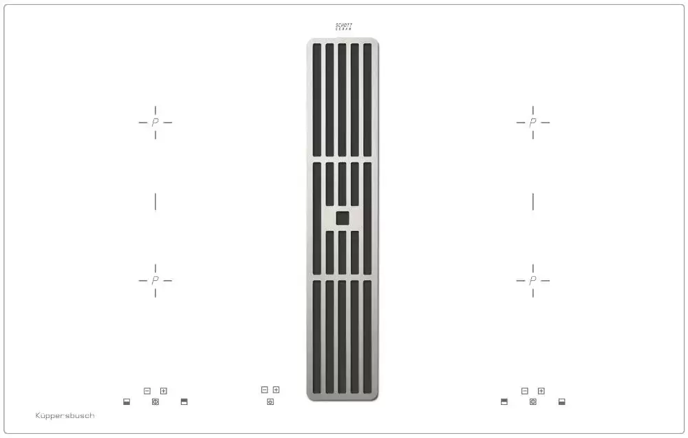 Варочная панель с вытяжкой Kuppersbusch KMI 8500.0 WR Stainless Steel