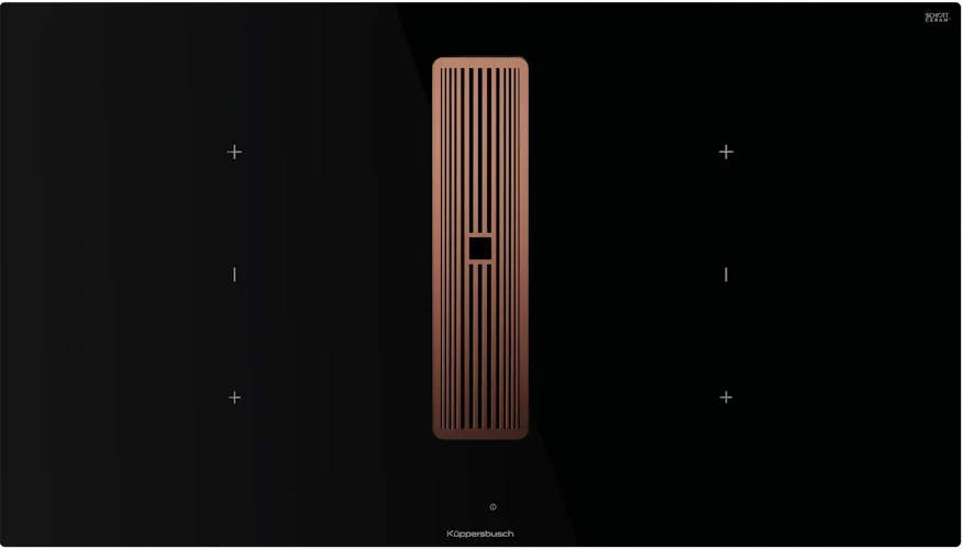 Индукционная варочная панель с вытяжкой Kuppersbusch KMI 9350.0 SR Copper