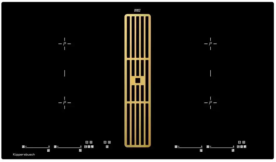 Варочная панель с вытяжкой Kuppersbusch KMI 9800.0 SR Gold