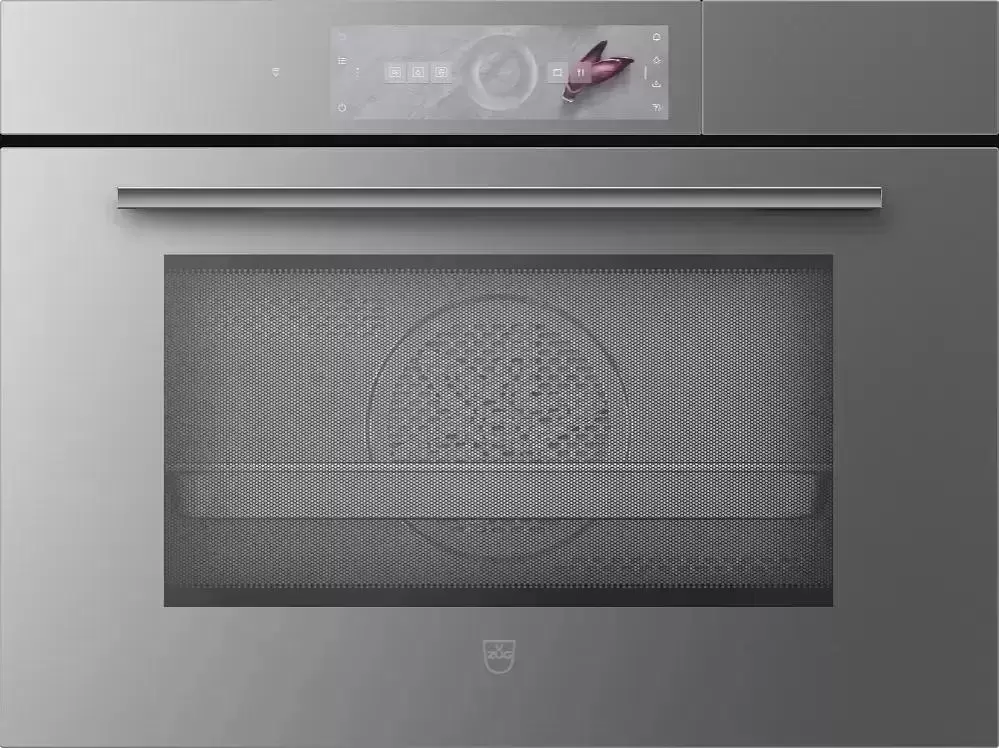 Встраиваемый комбинированный паровой шкаф V-ZUG CombiSteamer V6000 45M CSM6T-23041 (платиновое стекло)